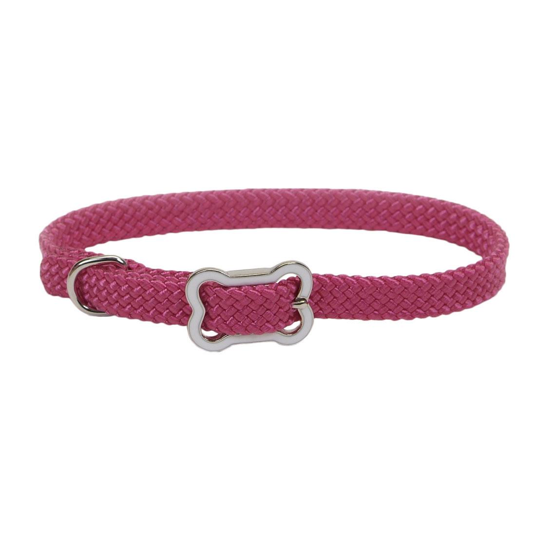 Sunburst Collar with Bone Buckle for Dogs, Pink Flamingo, 3/8-in x 10-in (**)