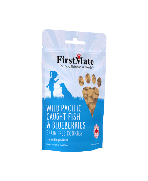 FirstMate Wild Pacific Caught Fish & Blueberries Dog Treats