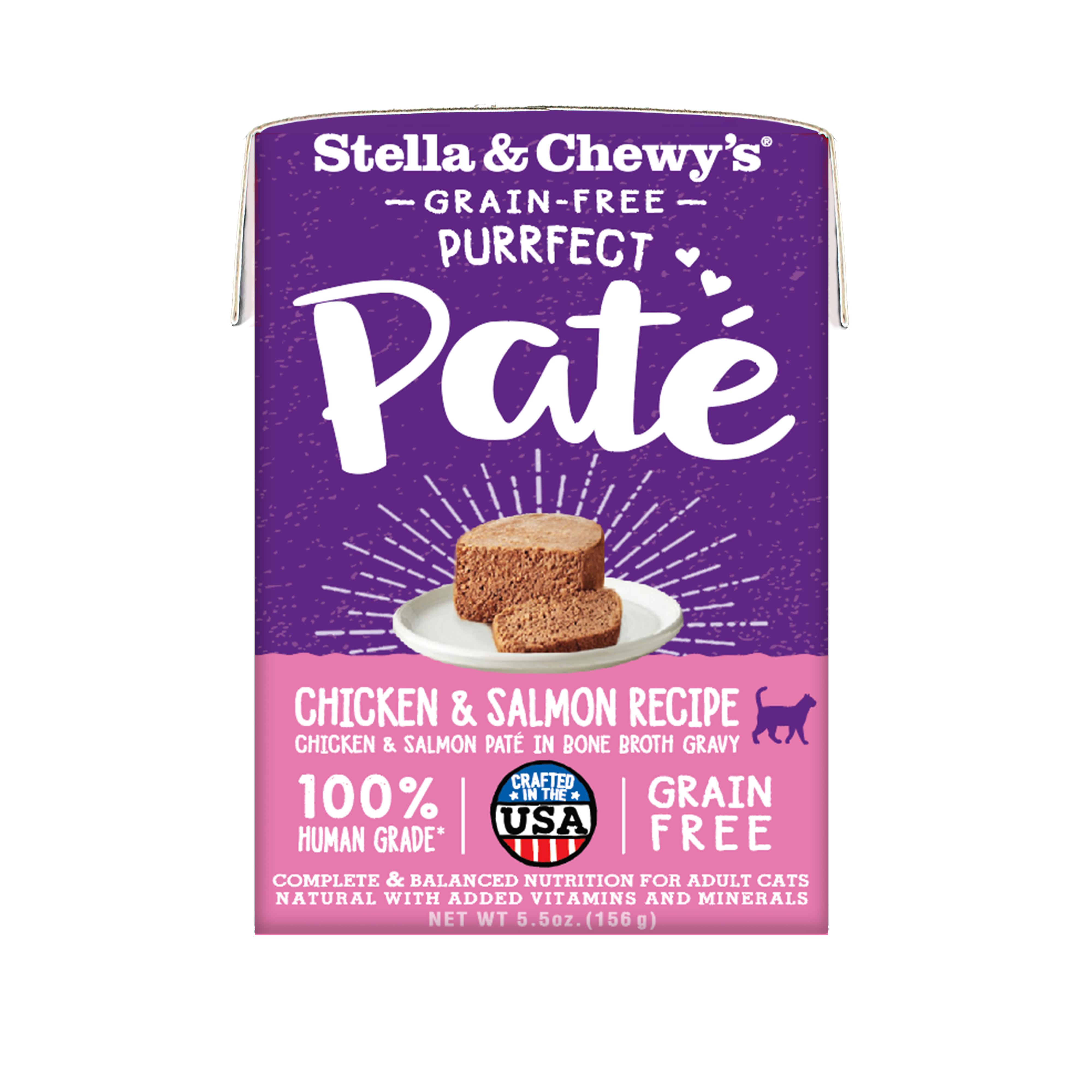 Stella & Chewy's Purrfect Paté Chicken & Salmon Medley Wet Cat Food