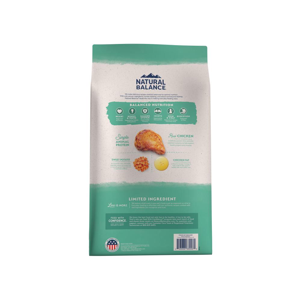 Natural Balance Limited Ingredient Chicken & Sweet Potato Recipe Grain-Free Dry Dog Food, 12-lb