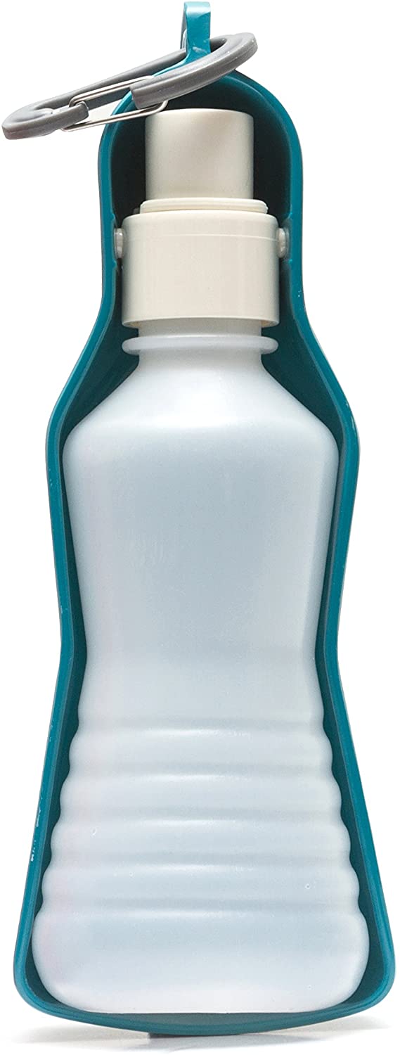 Messy Mutts Travel Dog Water Dispenser, Blue