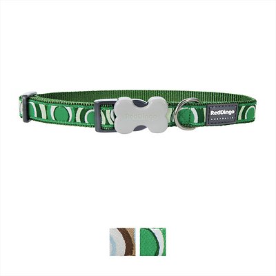 Red Dingo Circadelic Dog Collar, Green, Large