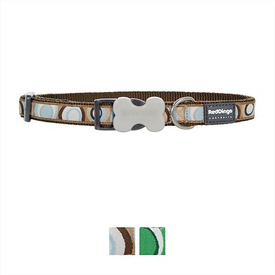 Red Dingo Circadelic Dog Collar, Brown, Medium