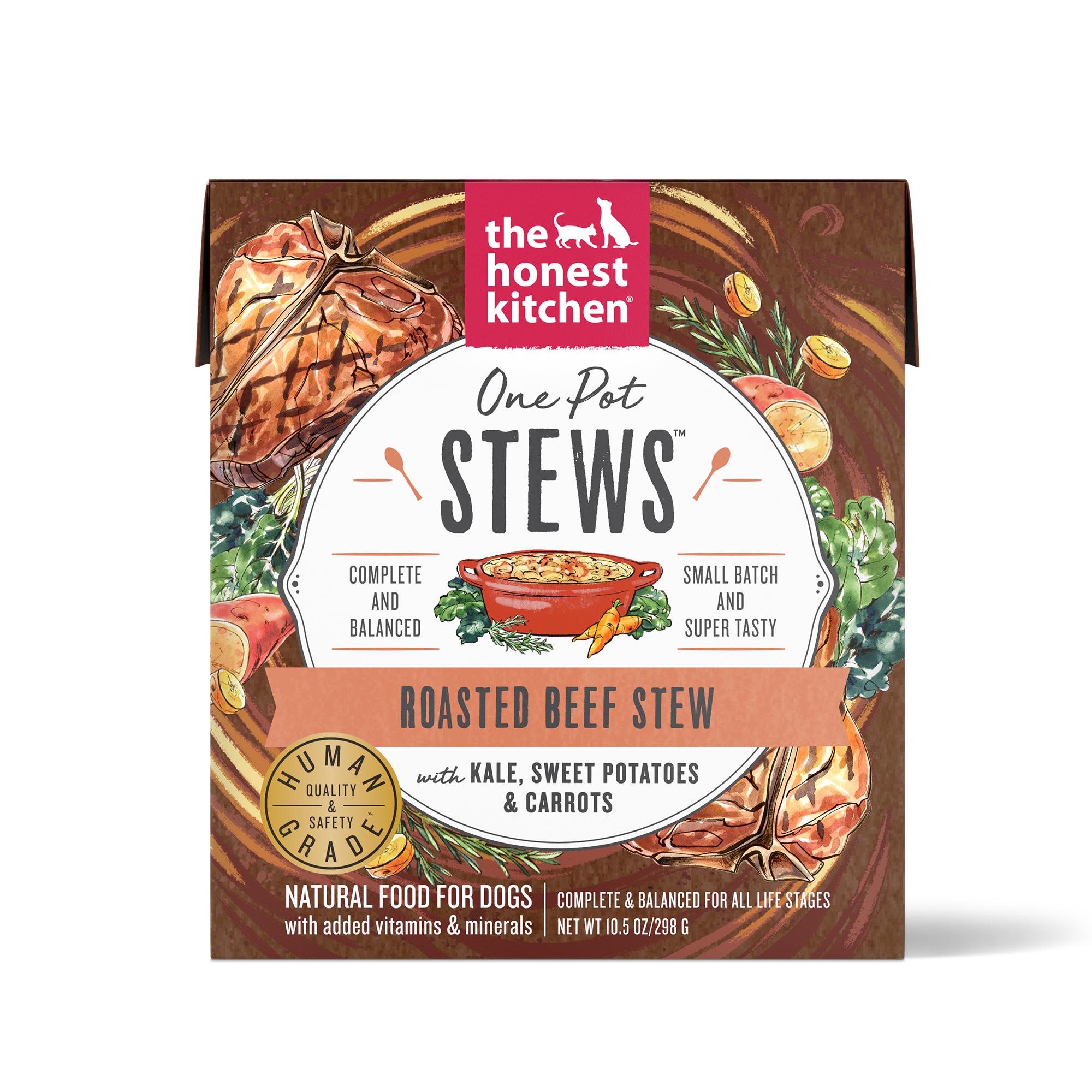 The Honest Kitchen One Pot Stews Roasted Beef Stew Wet Dog Food, 10.5-oz