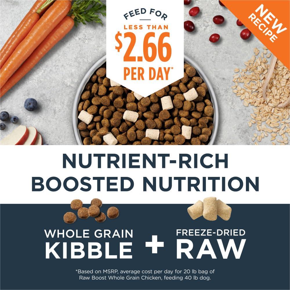 Instinct Raw Boost Whole Grain Real Chicken & Brown Rice Dry Dog Food, 20-lb