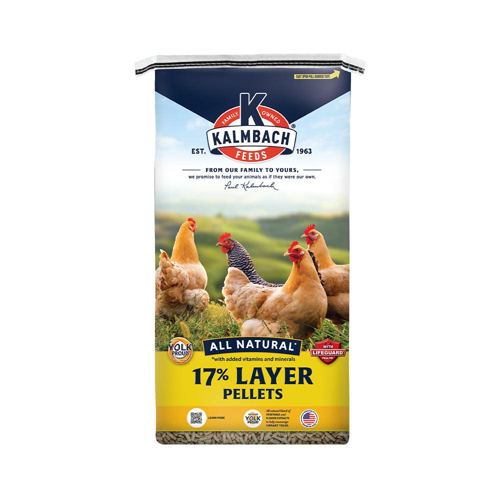 Kalmbach All Natural 17% Layer Pellets Poultry Feed