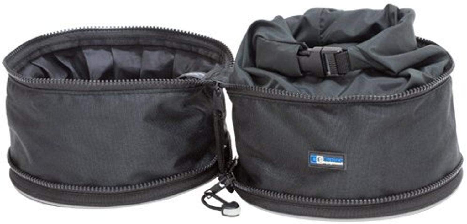 RC Pets Canine Equipment 2-in-1 Trail Dog Bowl, Black