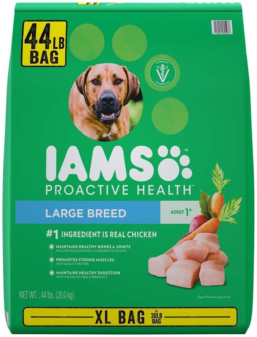 Iams ProActive Health Adult Large Breed Dry Dog Food, 44-lb
