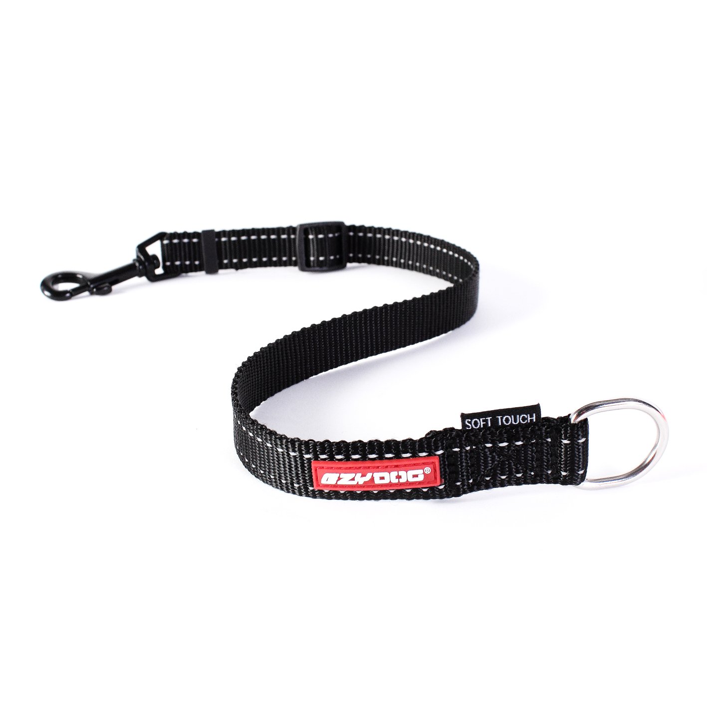 EzyDog Leash Soft Touch Extension, Black, 14-24-in