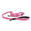 EzyDog Soft Trainer Lite with Traffic Control Handle Dog Leash, Pink, 6-ft (Size: 6-ft)