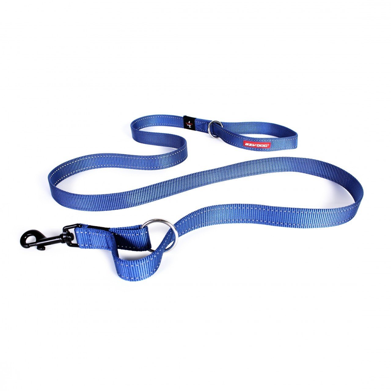 EzyDog Vario 4 Multi-Function Dog Leash, Blue, 6-ft