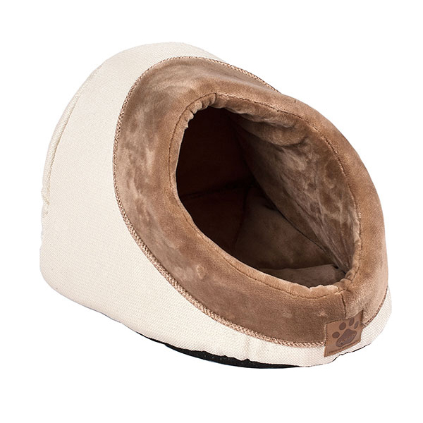 Precision SnooZZy Rustic Elegance Hide & Seek Pet Bed, Buff, 13.5-in x 13-in x 10-in