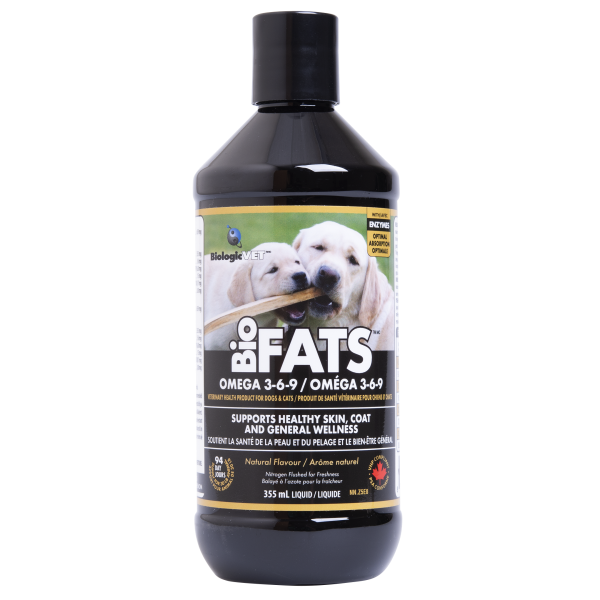 BiologicVet BioFATS Omega 3-6-9 Cat & Dog Supplement, 355-mL