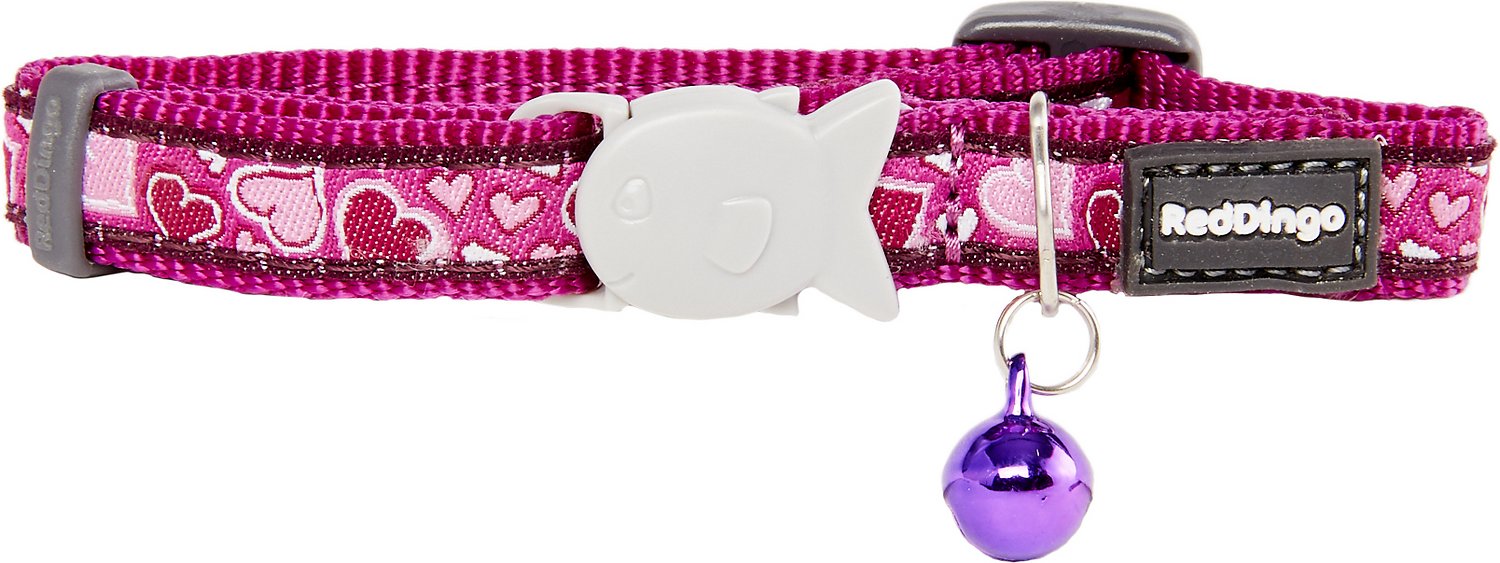 Red Dingo Breezy Love Cat Collar, Purple