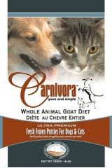 Carnivora Whole Animal Goat Diet Frozen Cat & Dog Food, 25-lb