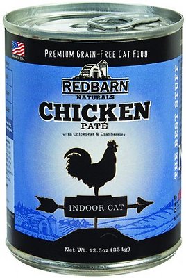 Redbarn Naturals Chicken Pate Indoor Grain-Free Canned Cat Food, 12.5-oz, case of 12 (**)