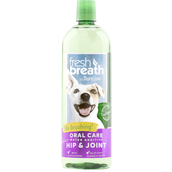 Tropiclean Fresh Breath Water Additive+ Hip & Joint for Dogs, 1-liter