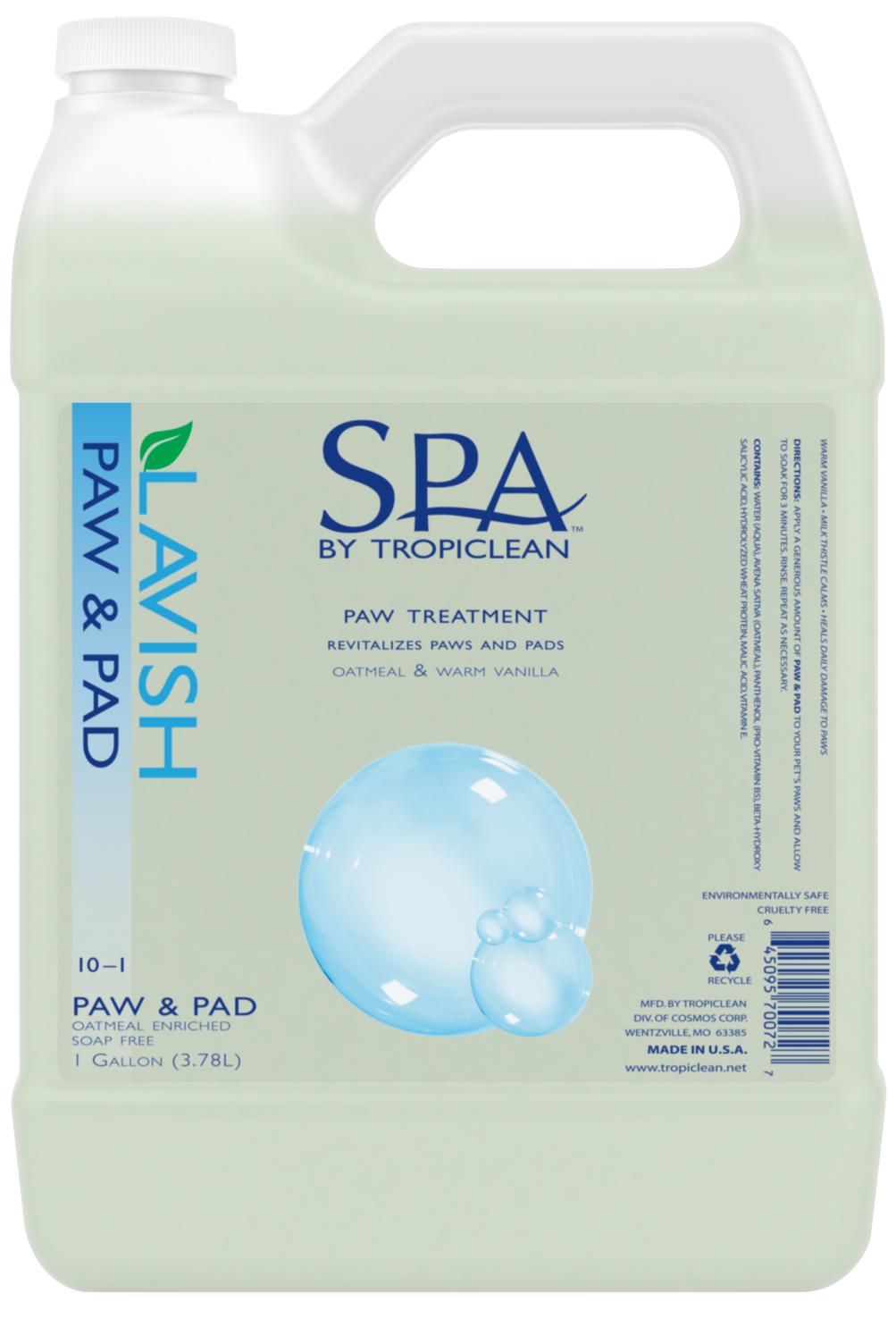 SPA by Tropiclean Lavish Paw & Pad Treatment for Pets, 1-gal (Size: 1-gal)