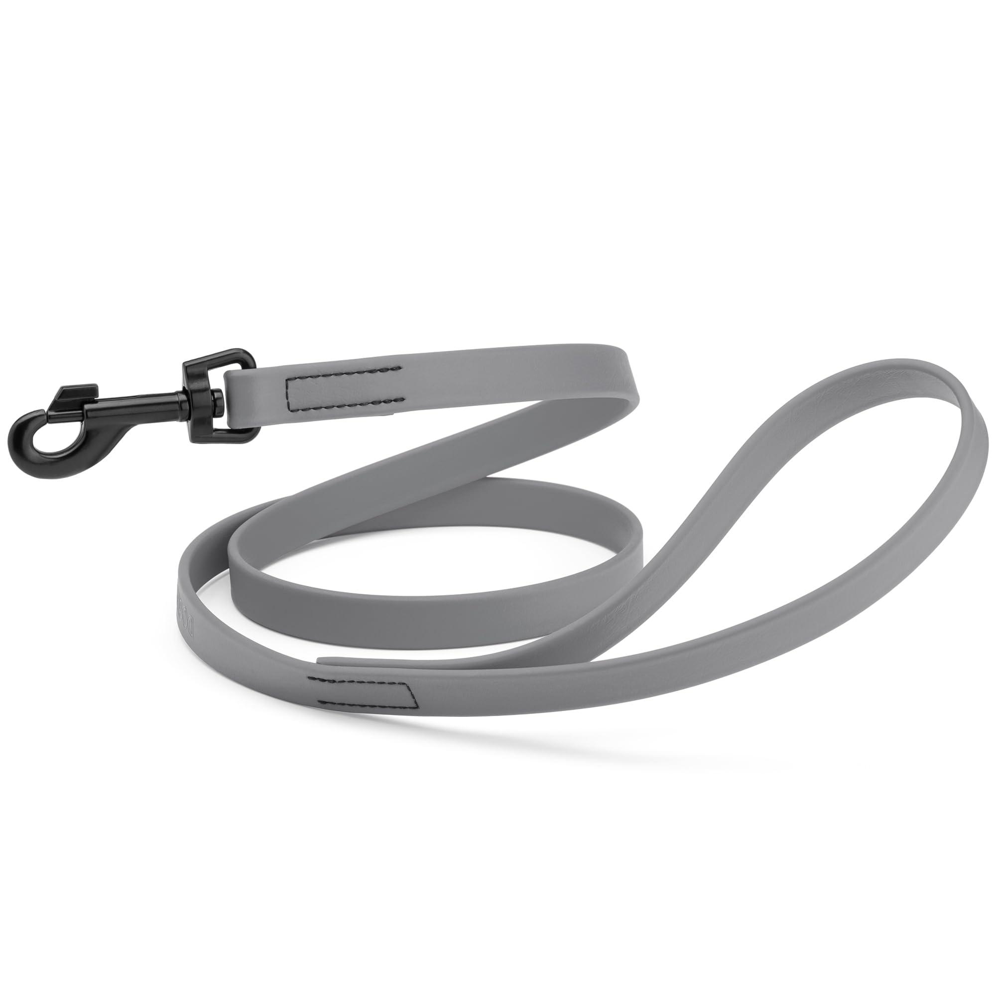 Dogline Biothane Waterproof Dog Leash, Battleship Gray, 3/4-in x 6-ft