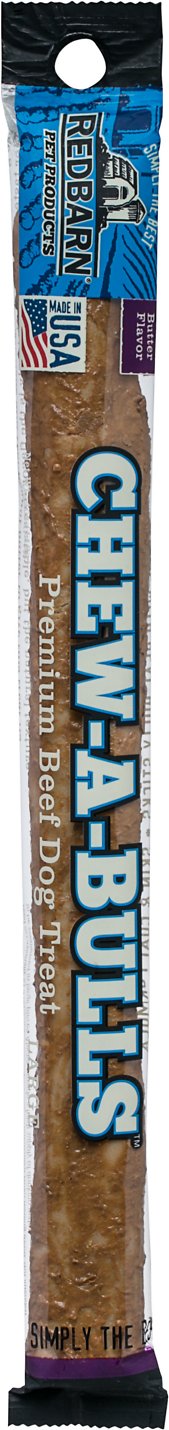 Redbarn Peanut Butter Chew-A-Bulls Large Dog Treats, 12-in