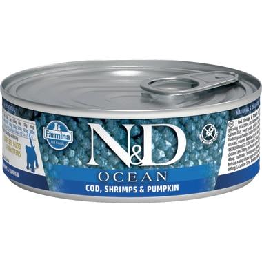 Farmina N&D Ocean Cod, Shrimp & Pumpkin Kitten Wet Cat Food
