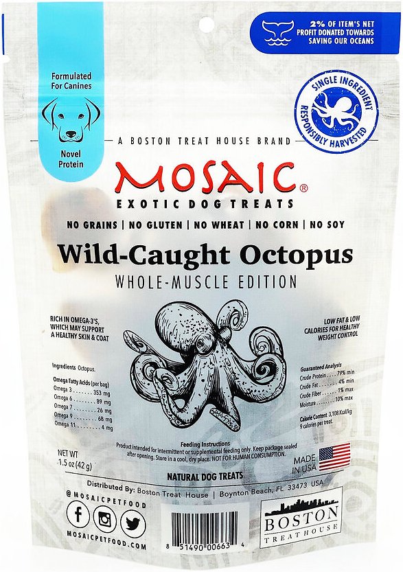 Mosaic Octopus Whole Muscle dog Treats