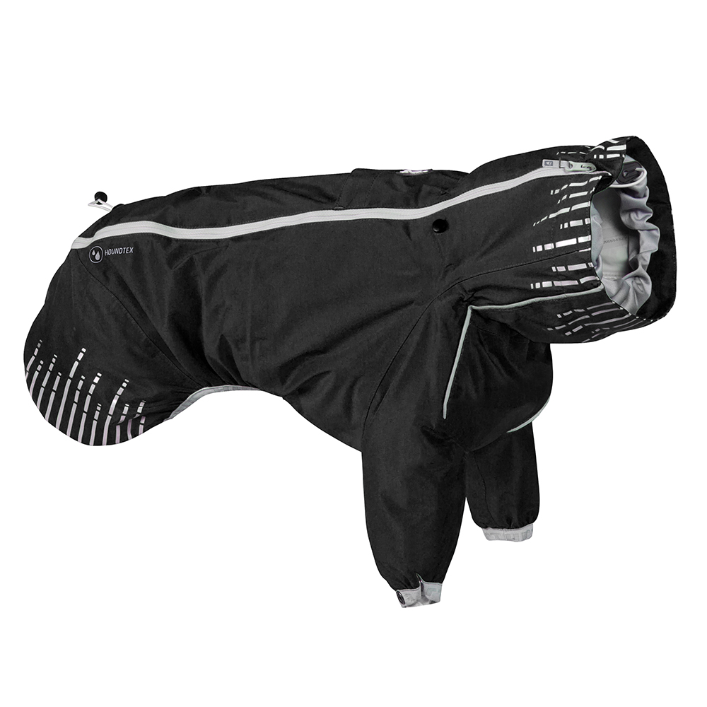 Hurtta Rain Blocker, Dog Raincoat, Raven, 20-in