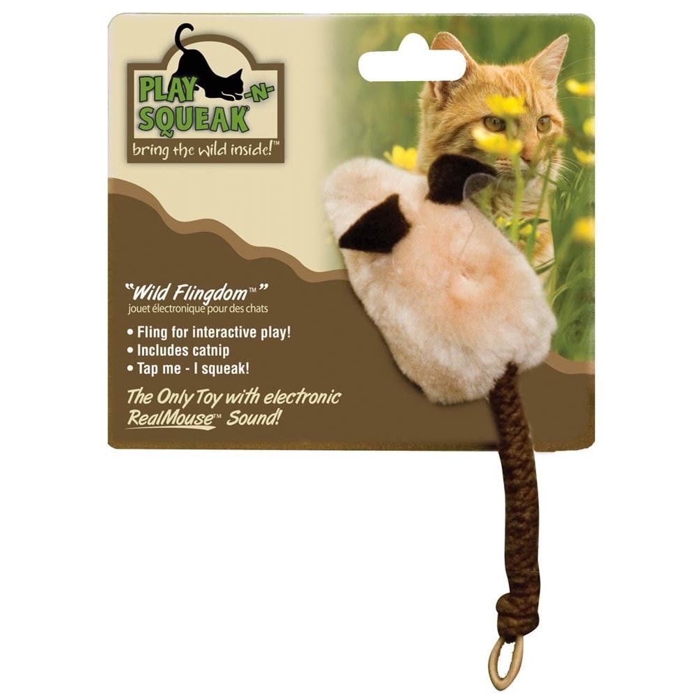 Our Pets Play N Squeak Wild Flingdom Mouse