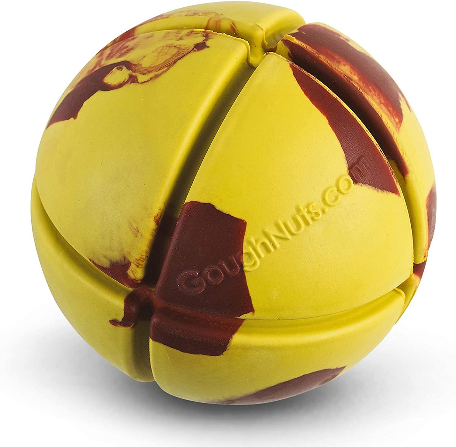 Goughnuts Ball Dog Toy, Yellow