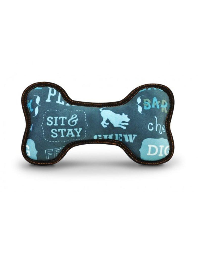 P.L.A.Y. ECO Bone Dog Toy, Dark Blue