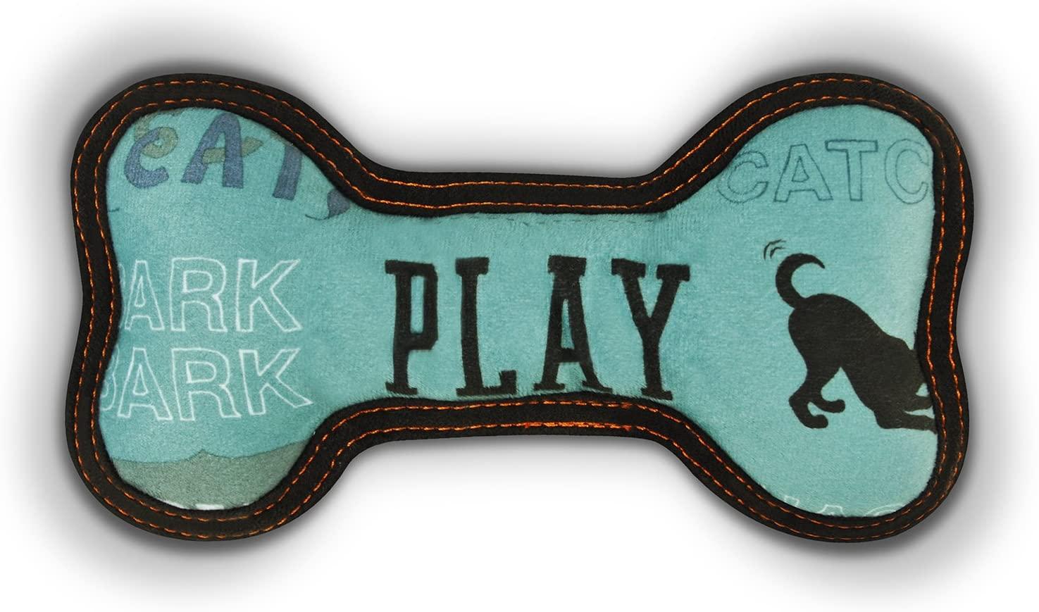P.L.A.Y. ECO Bone Dog Toy, Light Blue, Small