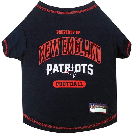 Pets First NFL New England Patriots Pet T-Shirt, Large