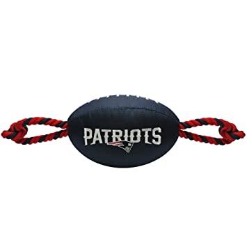 Pets First NFL New England Patriots Nylon Football Rope Dog Toy
