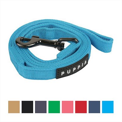 Puppia Two Tone Dog Leash, Sky Blue, Medium