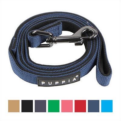 Puppia Two Tone Dog Leash, Royal Blue, Medium