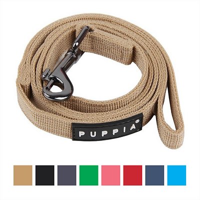 Puppia Two Tone Dog Leash, Beige, Medium