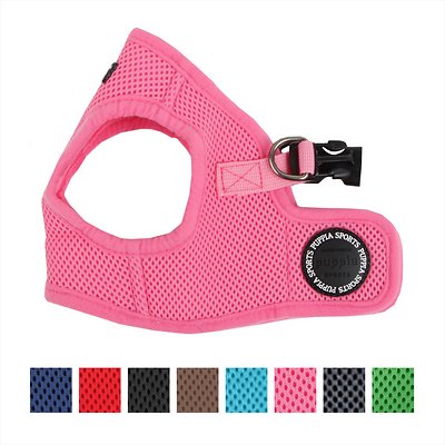 Puppia Soft Vest Dog Harness, Pink, Small (**)