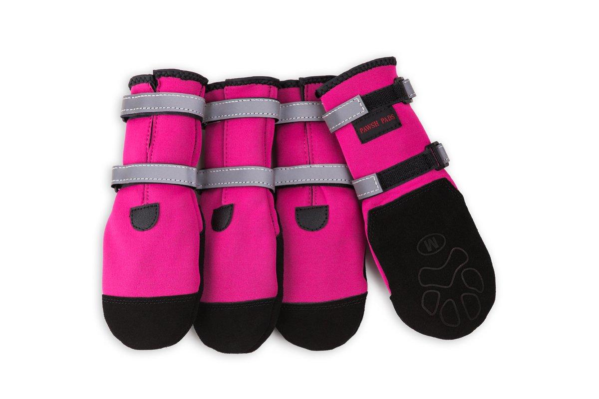 Pawsh Pads Paw Protectors Dog Boots, Pink, X-Small