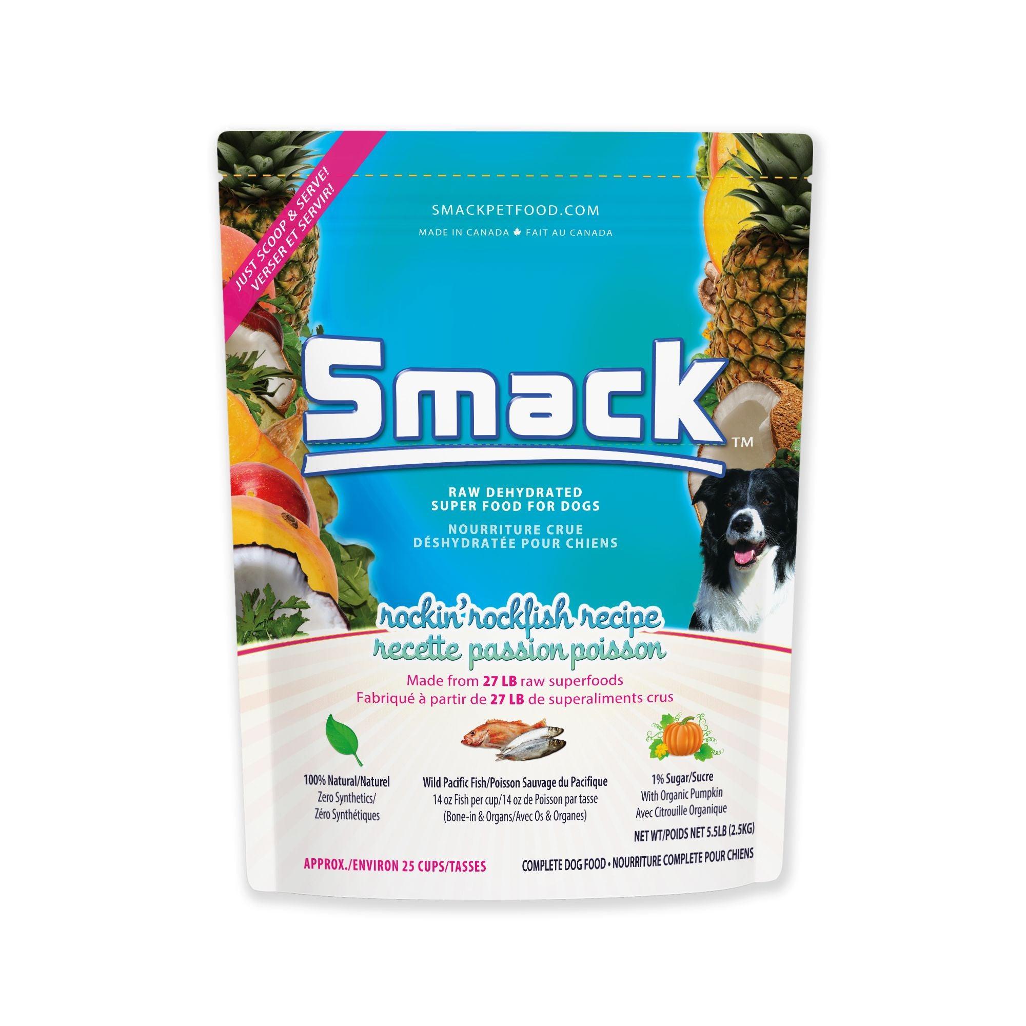 Smack Pet Food Rockin' Rockfish Dehydrated Dog Food, 5.5-lb|2.5-kg