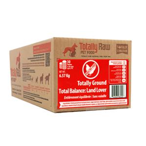 Totally Raw Pet Food Totally Ground Balanced Land Lover Dinner Frozen Dog Food, 6.57-kg