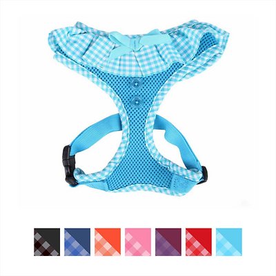 Puppia Vivien A Style Dog Harness, Sky Blue, Medium (**)