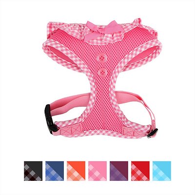Puppia Vivien A Style Dog Harness, Pink, Medium (**)