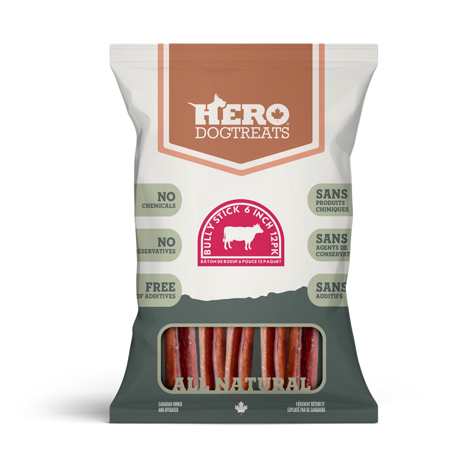 HeroDogTreats Bully Sticks Dog Treats