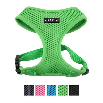 Puppia Soft Dog Harness, Green, Large (**)