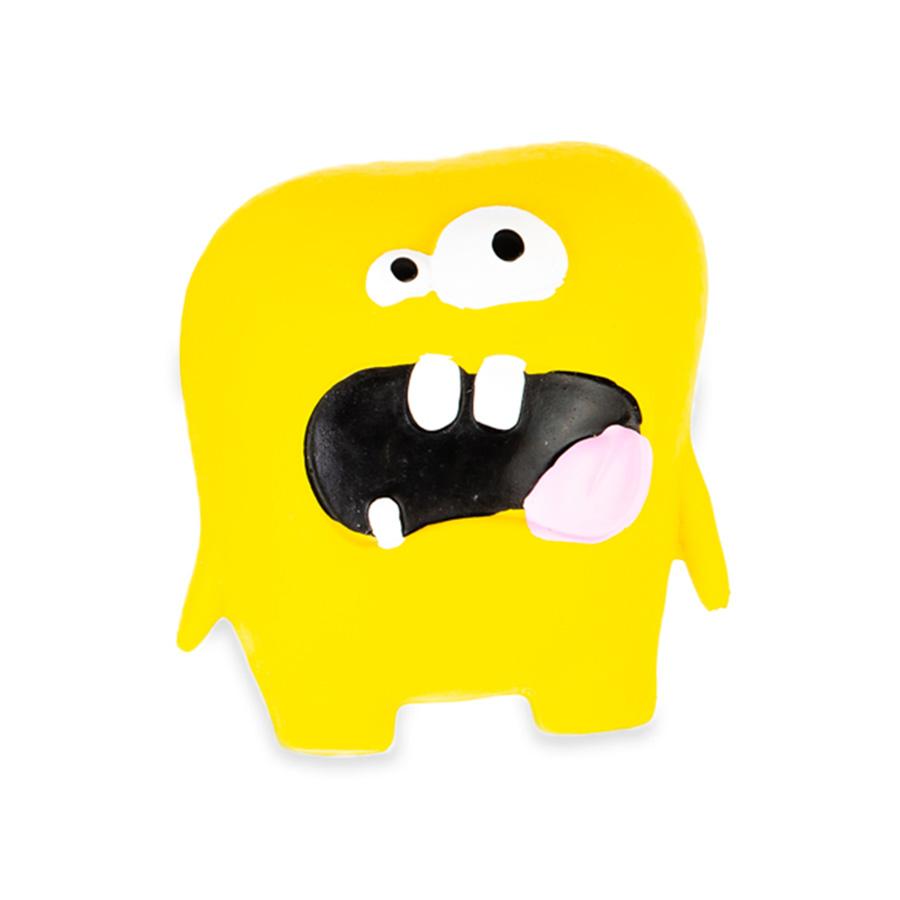 Bud'Z Jouet En Latex Avec "Squeaker" Pour Chien - Mini, Monstre Albert Jaune 3.5-in