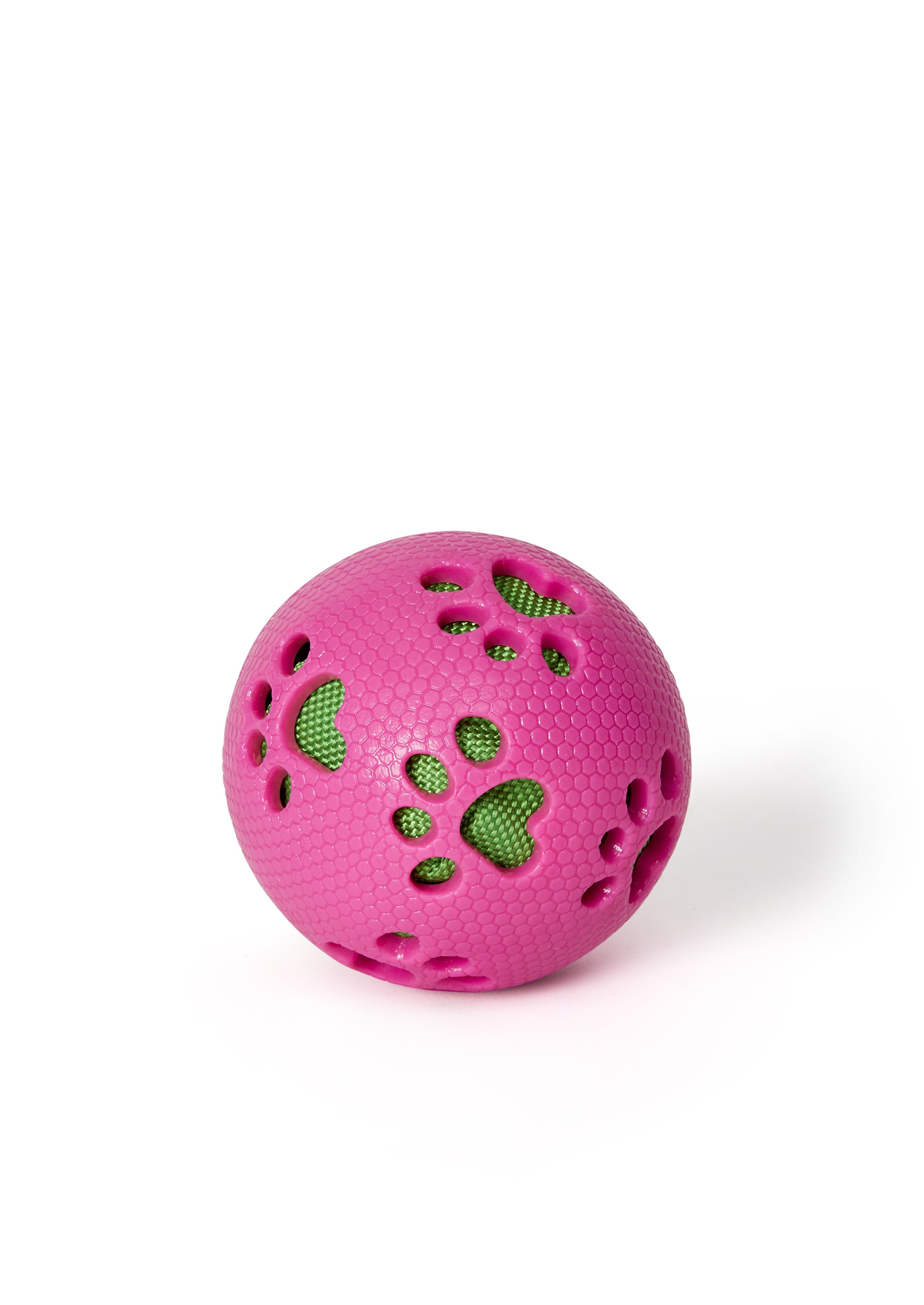 Bud'z Jouet pour chien balle en caoutchouc, rose, 8,5 cm