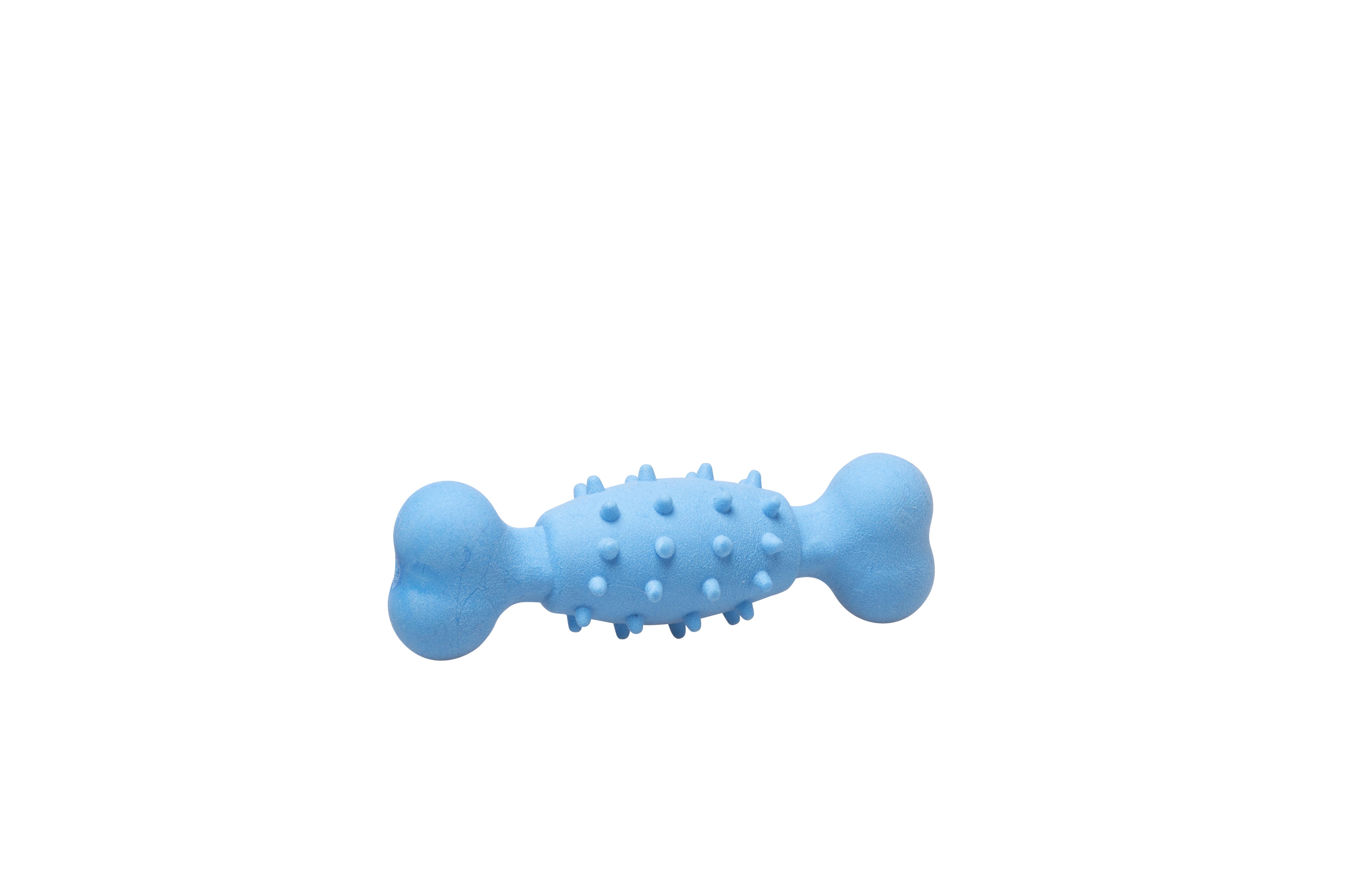 Bud'Z Jouet En Caoutchouc Pour Chien, Os Mousse Bleu 4.5-in