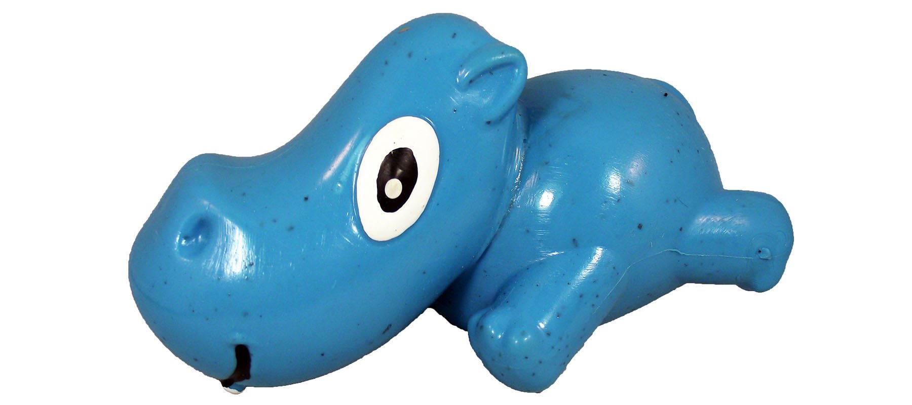 Cycle Dog Ecolast 3-Play Hippo Dog Toy, Blue