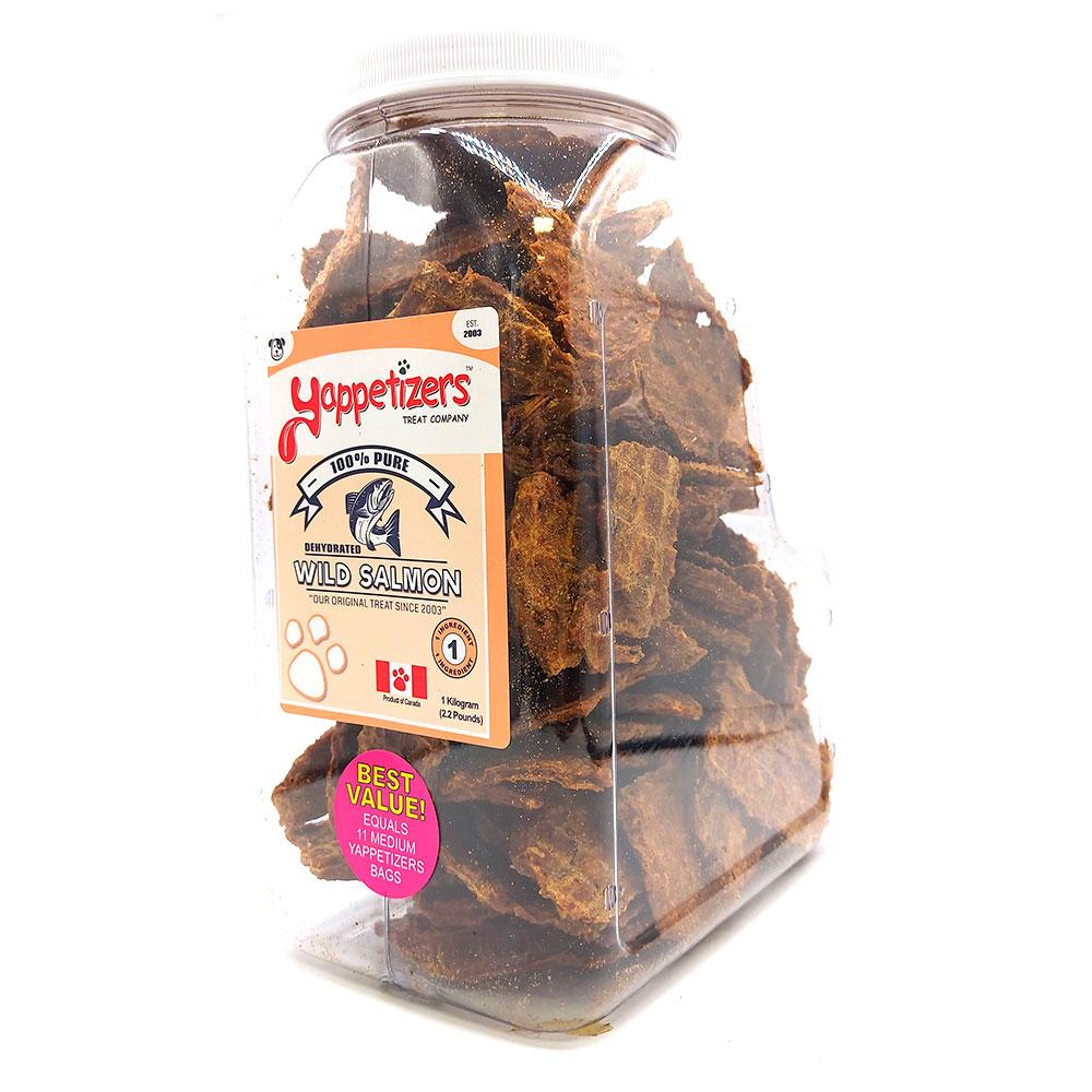 Yappetizers Friandises déshydratées pour chiens au Saumon sauvage, 1-kg