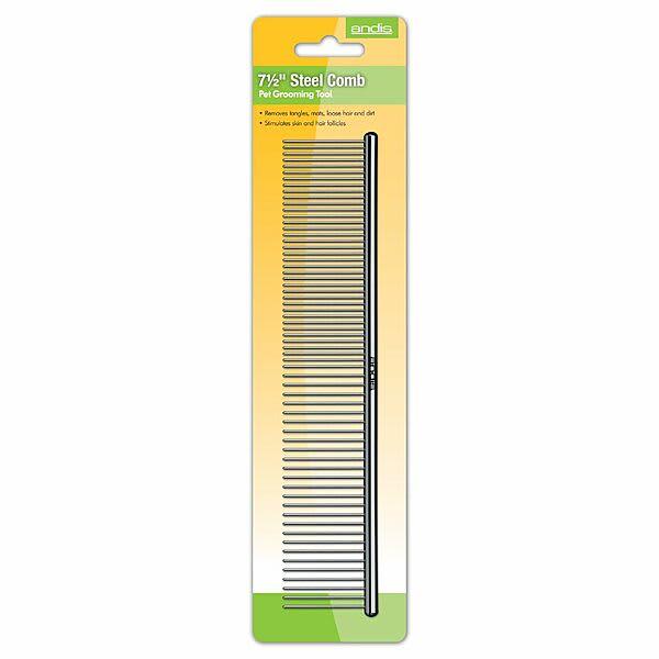 Andis Steel Pet Comb, 7.5-in
